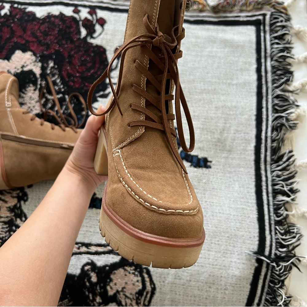 Brown Platform Boots - image 4